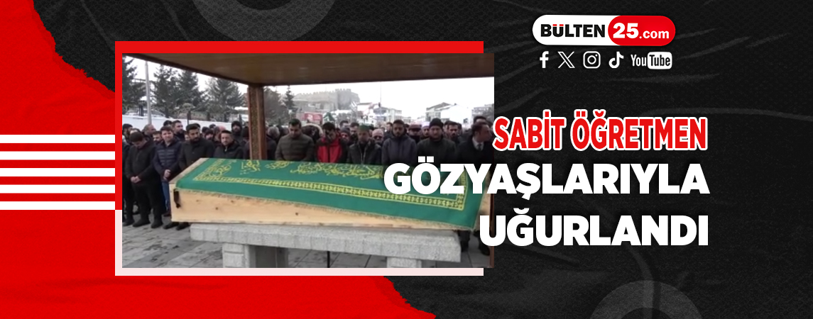 SABİT ÖĞRETMEN GÖZYAŞLARIYLA UĞURLANDI