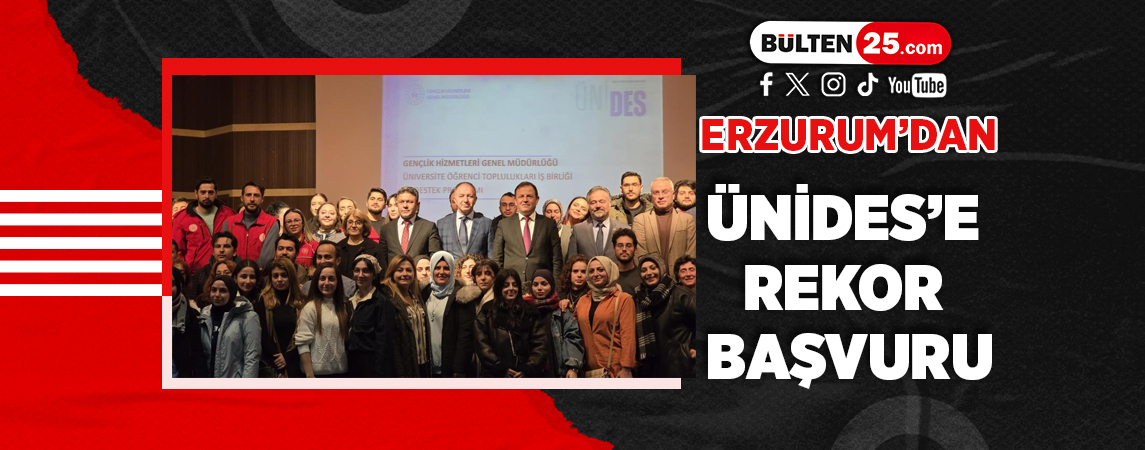 ERZURUM’DAN ÜNİDES’E REKOR BAŞVURU